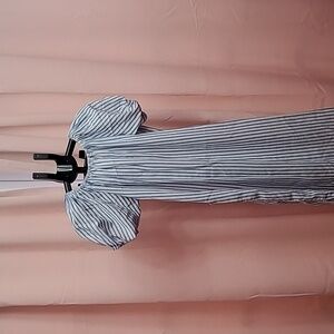 Striped Off-Shoulder Dress